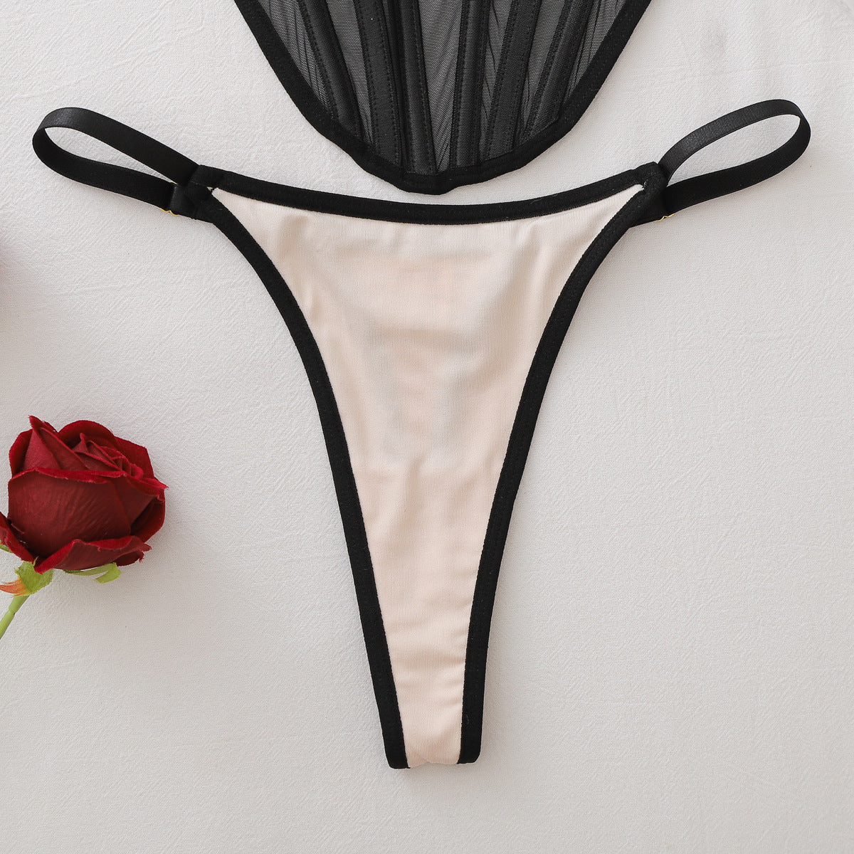 NOIR & IVORY BODYSUIT