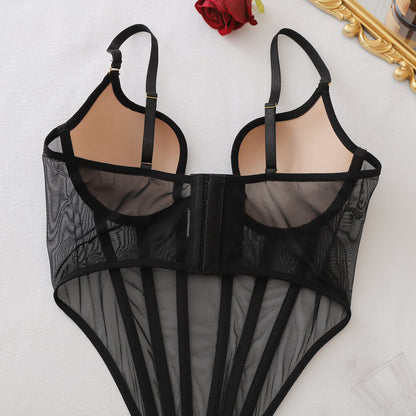 NOIR & IVORY BODYSUIT
